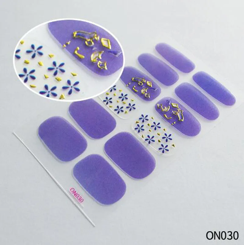 Fake Nail Stickers Decals 3D Drill Decals Tattoo Sliders For Nails Manicure Art Finger Nails Polish Decals Nails Accessories