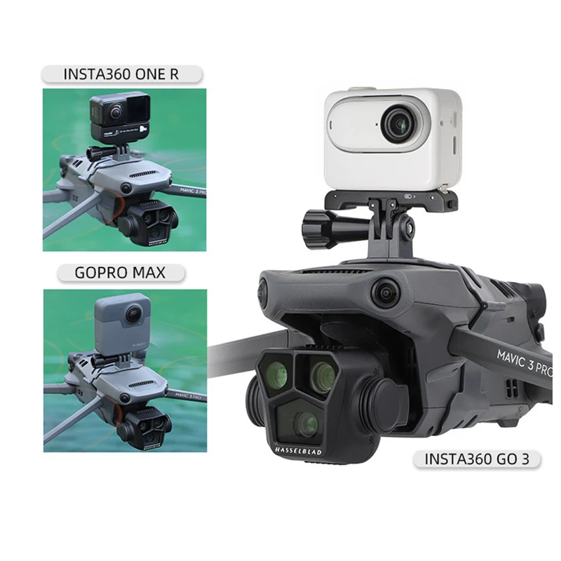 ドローントップ延長カメラブラケットナイトライトサーチライト LED マウント DJI Mavic 3Pro/Gopro/Insta360/Osmo アクションアクセサリー用