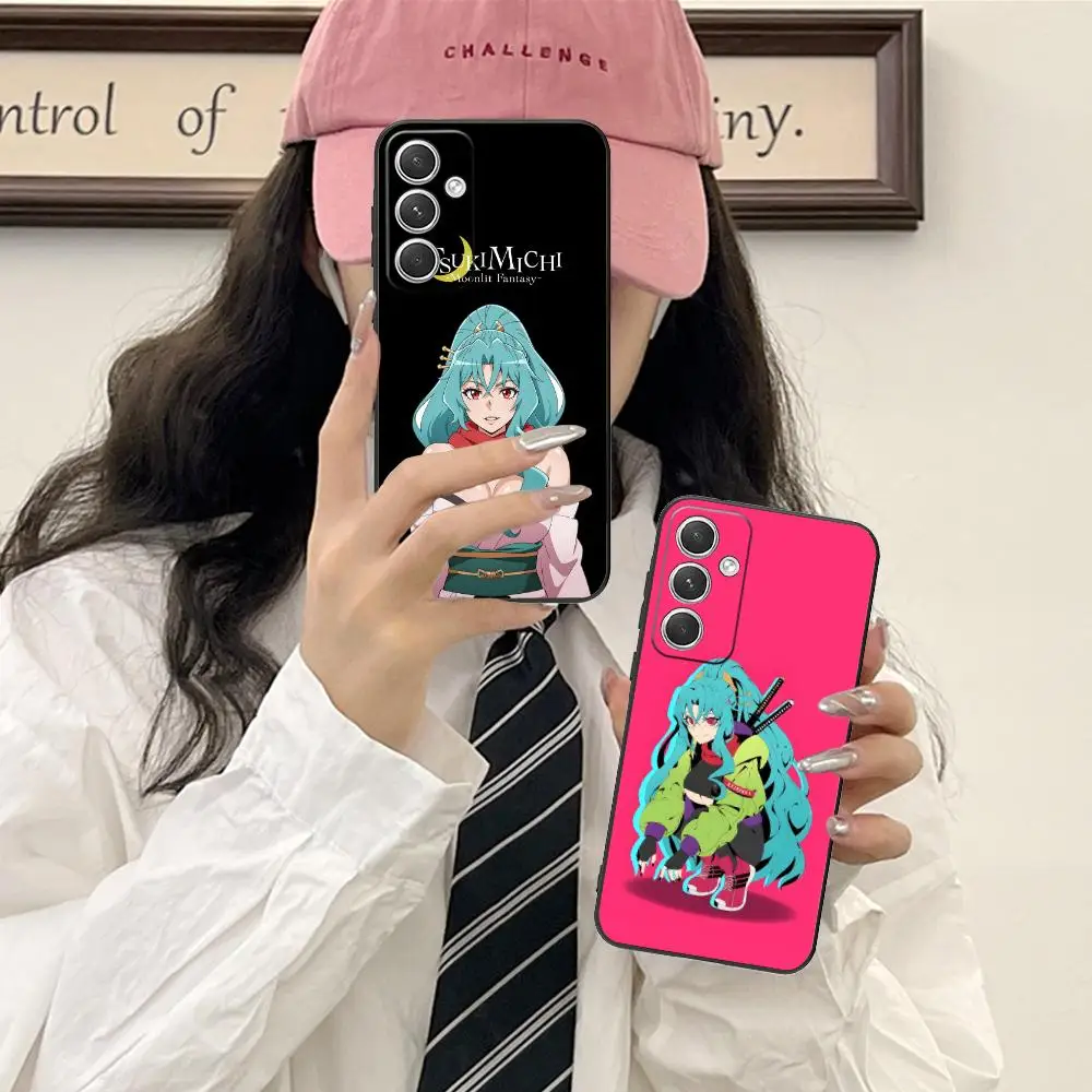 

Tsukimichi Moonlit Tomoe Phone Case for Samsung Galaxy S25 S24 S23 S22 S21 S20 S10 S9 Plus FE Ultra Lite Black Luxury Smartphone