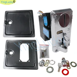 Arcade coin acceptor kit Arcade machine kit Arcade iron door coin lock for claw crane Doll machine accessories Arcade parts