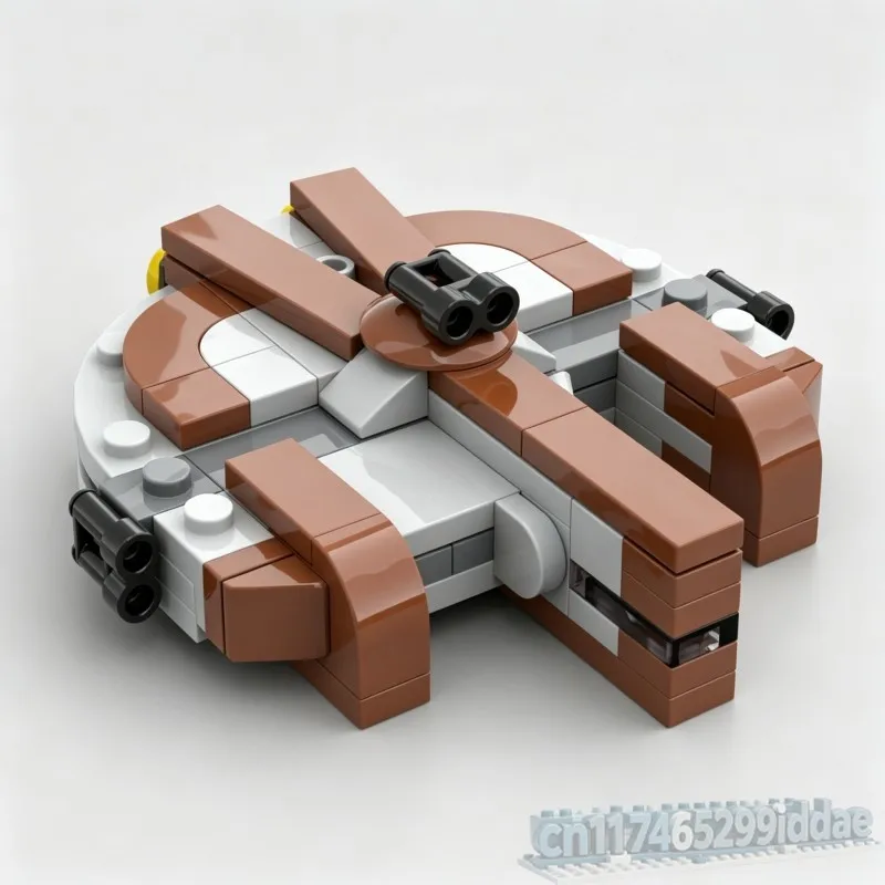 PCS Sci-Fi Dynamic Freighter Spacecraft Model Building Blocks MOC Creative Puzzle Space Ship DIY Assembly Educational Toy Gifts