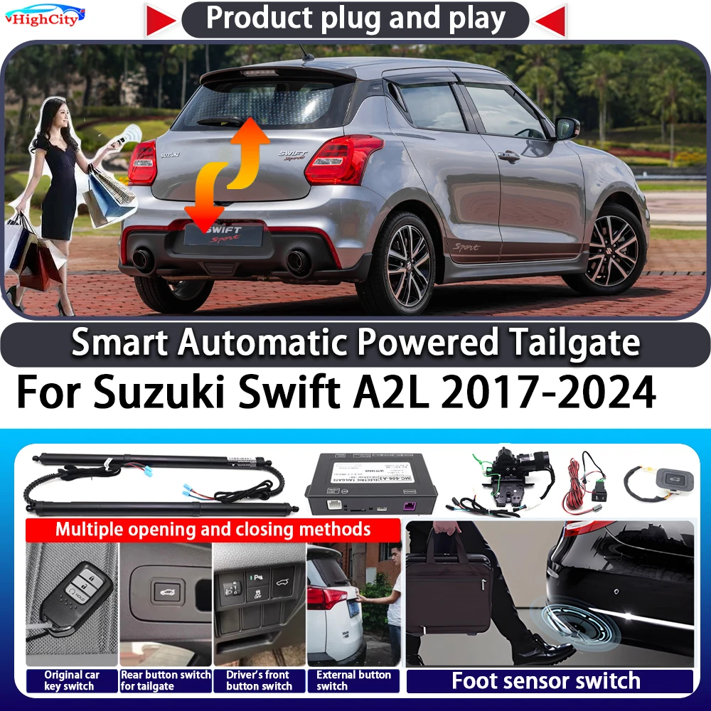 For Suzuki Swift A2L 2017-2024 OEM Smart Automatic Powered Tailgate Key Control Trunk Lift Kit Electric Power Tailgate