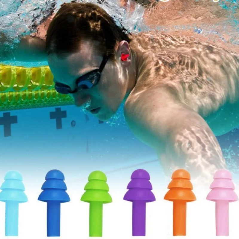 

10Pairs Soft Silicone Ear Plugs Waterproof Noise Insulation for Sleeping Swimming Multi-functional Anti-noise Study Earbuds