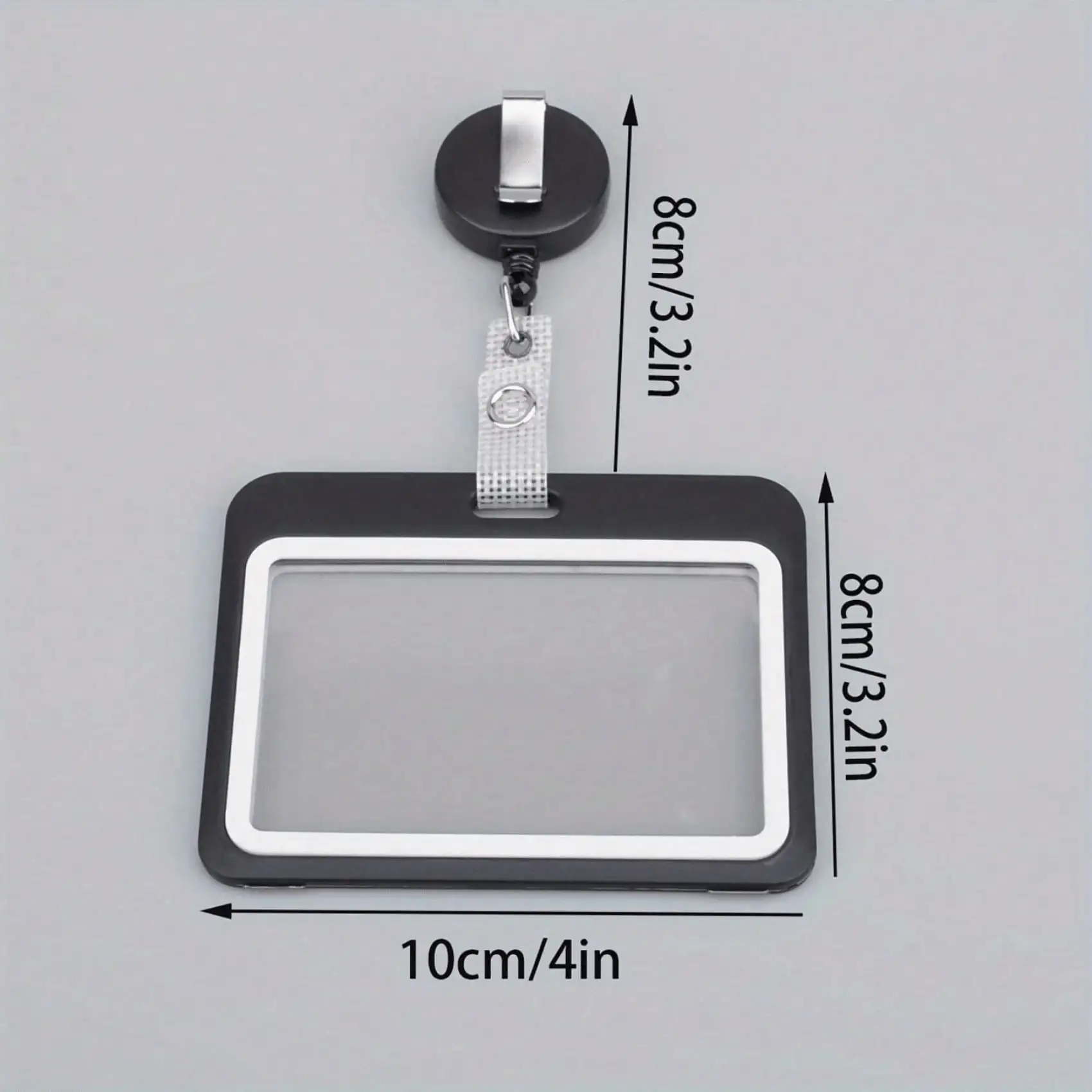 ID-kaarthouder met sleutelkoord Transparante badgehoes Creditcardbeschermer Kantoorbenodigdheden Schoolaccessoires