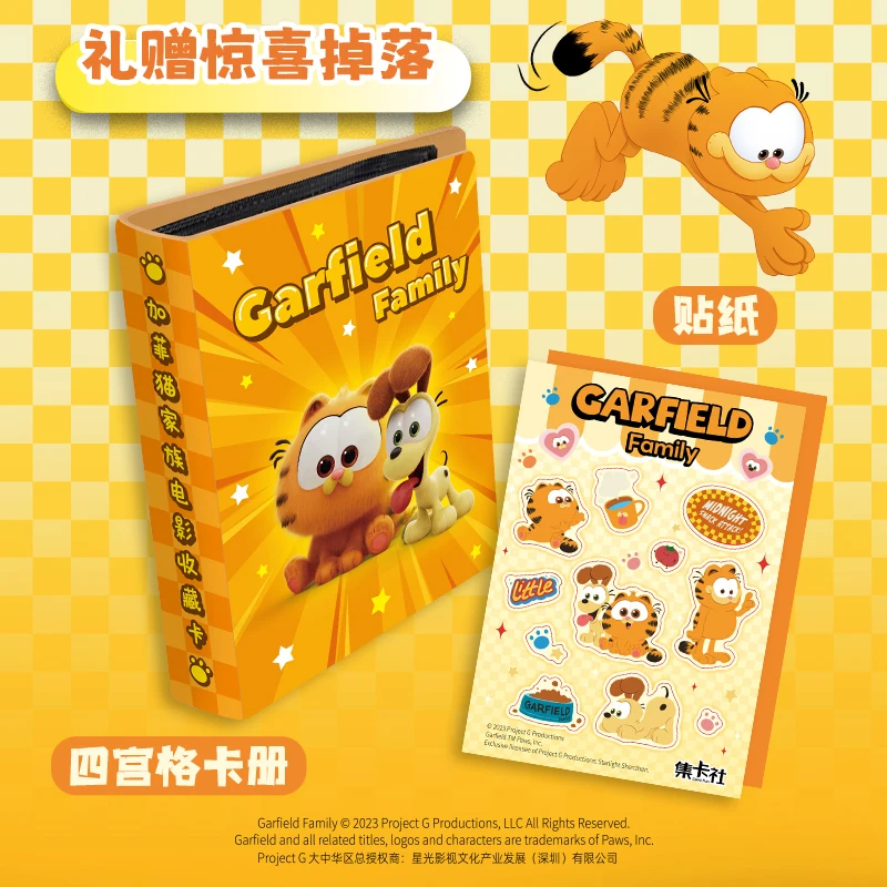 Card.fun Genuine Garfield Cards Garfield Family SEC SP Anime Collection Cards scatole di plastica giochi da tavolo giocattoli regali di compleanno