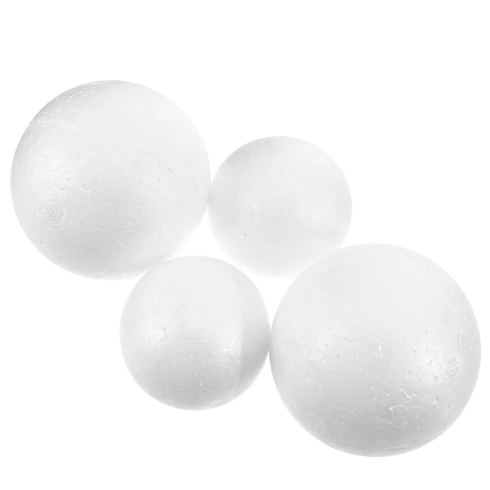 

20Pcs White DIY Foam Balls Paintable Smooth Surface Handicraft Supplies for Wedding Christmas School Craft Project