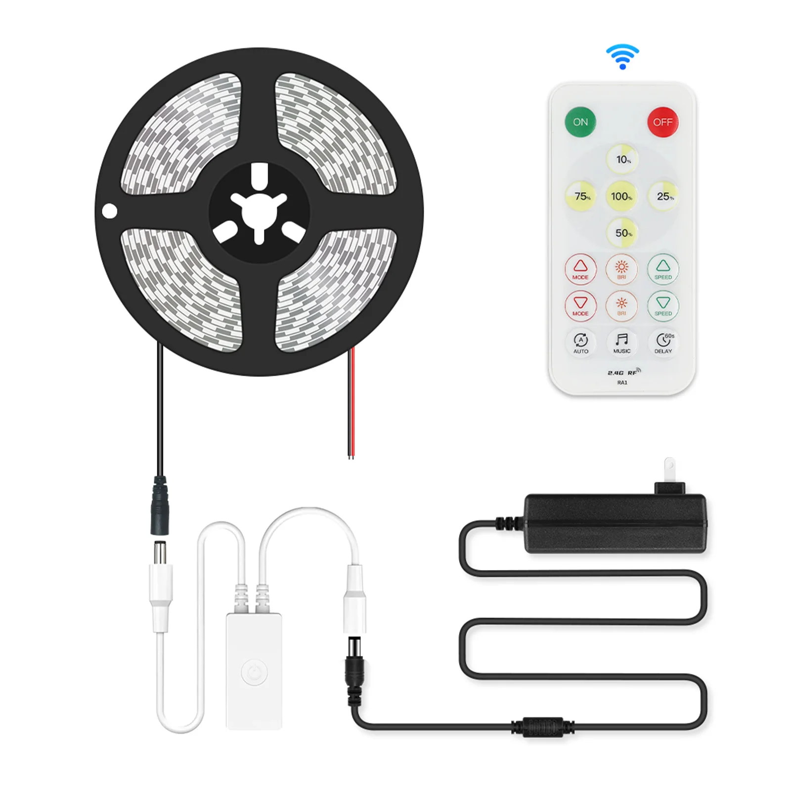 SP641E Enkele Kleur LED Controller BT APP RF Afstandsbediening Timer Functie Muziek Sync Controle Dimmer Voor 5V 12V 24V LED Strip