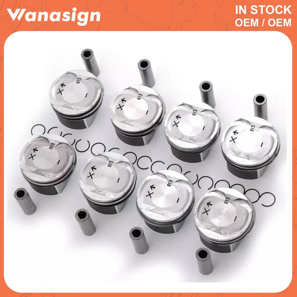 Engine Pistons & Rings Kit Φ93mm STD Fit 4.5 T For Porsche Cayenne Turbo S 955 9PA M48.00 4511CC 4.5T V8 GAS 03-06 94810303163