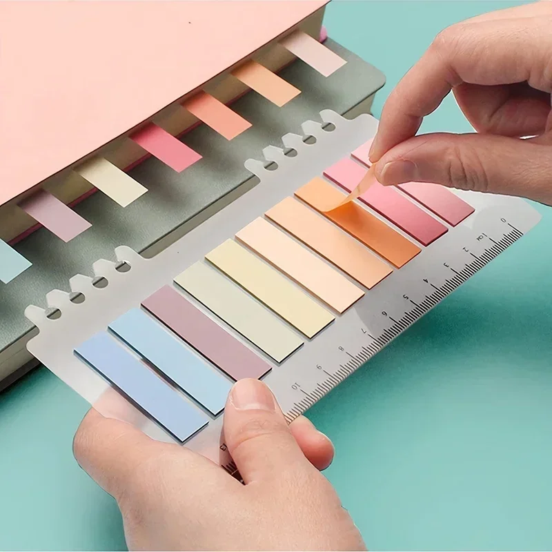 200 листов/набор, наклейки-индексы с линейкой