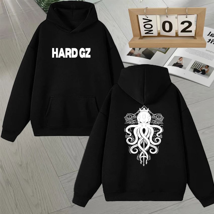 

HARD GZ Cartoon Manga 2025 Merch Sweatshirts Men Women Autumn Winter Long sleeve Fleece Streetwear Pullovers vintage Hoodies