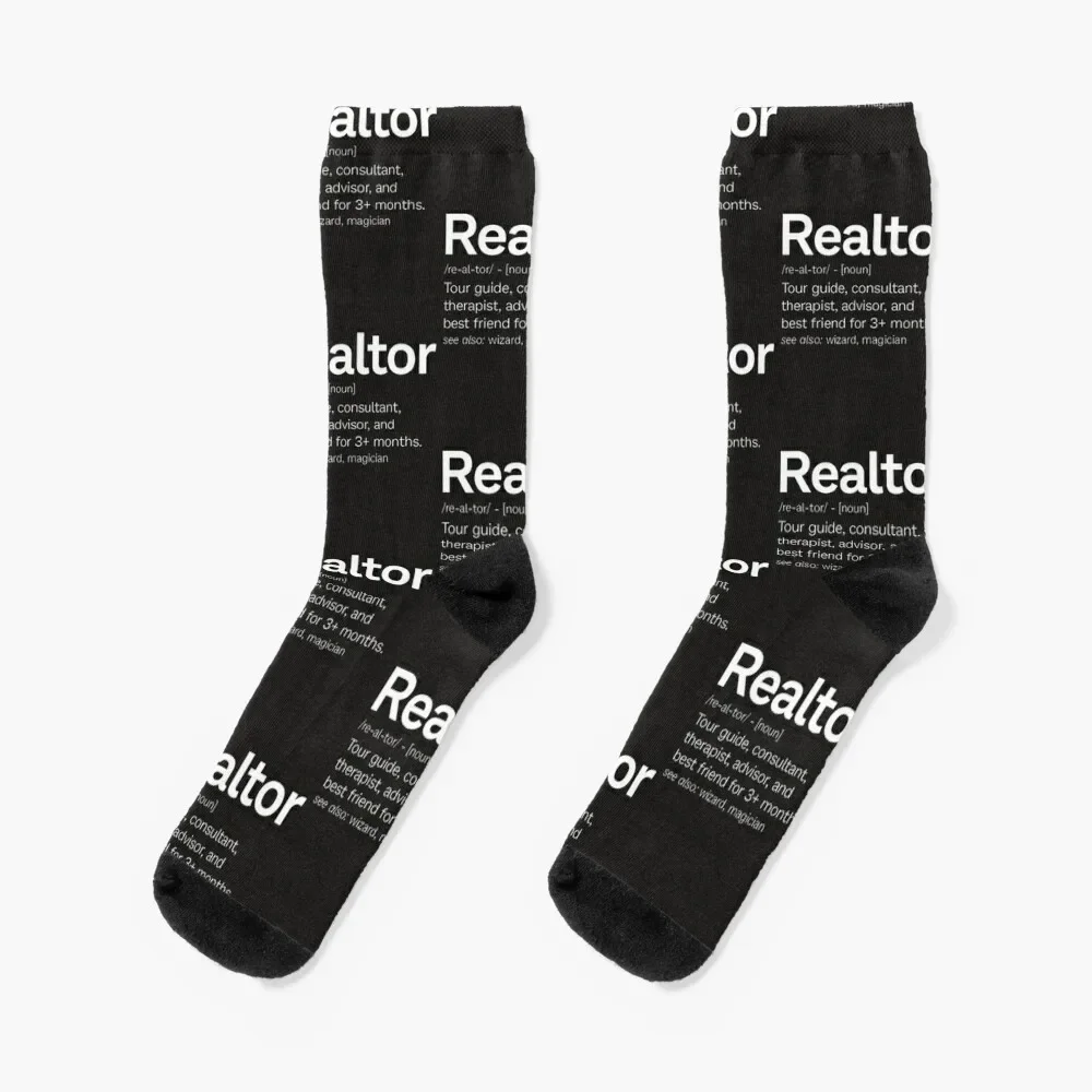 Realtor Definition Socks christmas gift gifts Women\'s Socks Men\'s