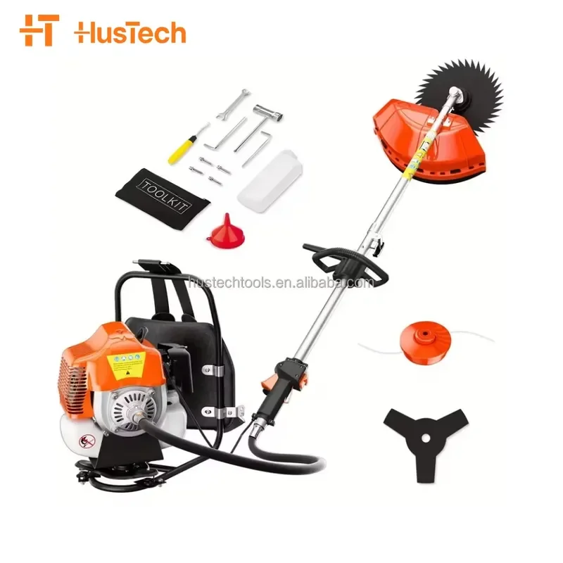 6in1 4-Stroke Petrol Engine 35.8cc Aluminium Brush Cutter Grass Trimmer Mower for Gardening for Efficient Grass Removal