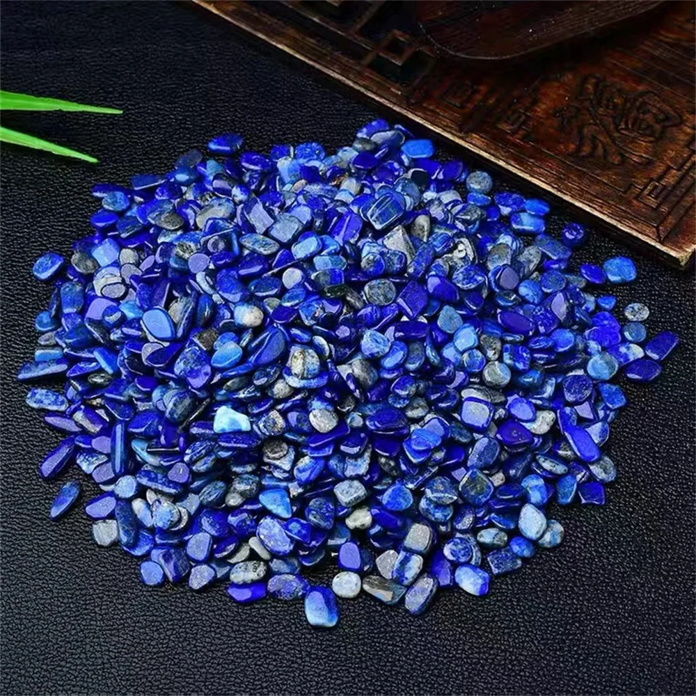 100g  Natural Optimized Lapis Lazuli Gravel Crystals And Mineral Stones Healing Home Decoration Fish Tank Decor