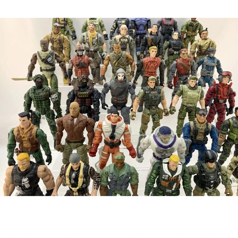 Cette figurine présente de petits défauts, figurines de soldats militaires de 3.75 pouces, articulations des genoux et des coudes, jouet, cadeau d'anniversaire pour garçons