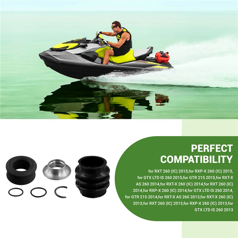 

A80X-For Sea-Doo Seadoo BRP 4-TEC 130/155/185 GTI GTX RXP RXT GTR Carbon Ring Seal Drive Line Rebuild Kit & Boot