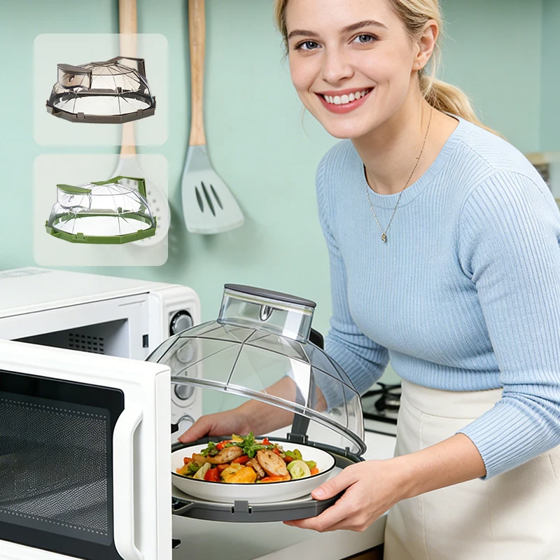 

Крышка-колпак для микроволновой печи от брызг с функцией пароварки, кухонные принадлежности, крышки для еды, органайзеры для кухни