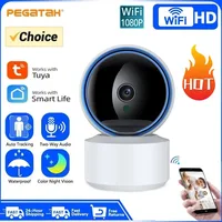 Tuya 5MP WiFi Cámara IP Monitor de bebé 360 ° La visión nocturna de audio bidireccional con detección de movimiento PTZ admite protocolo privado TCP/IP/ONVIF