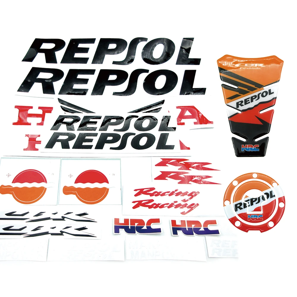 For Honda CBR 600 RR Repsol CBR600RR 2003 2004 2005 2006 Motorcycle Accessories Badge Emblem Decals Fairing Racing Body Stickers