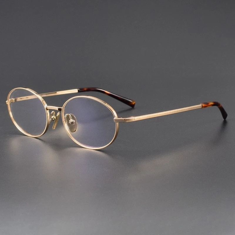 

God-given Voice Jane Zhang Glasses Women Can Be Matched with Myopia, Coldness, Silver Silk, Intellectual Nerd Oval Glasses.