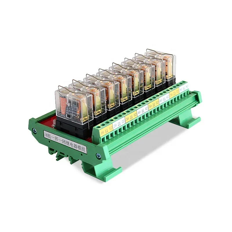 JR-8L1/DC24V  G2R-1-E Relay Board PLC Output Module DC24V 8 Channel With Optocoupler