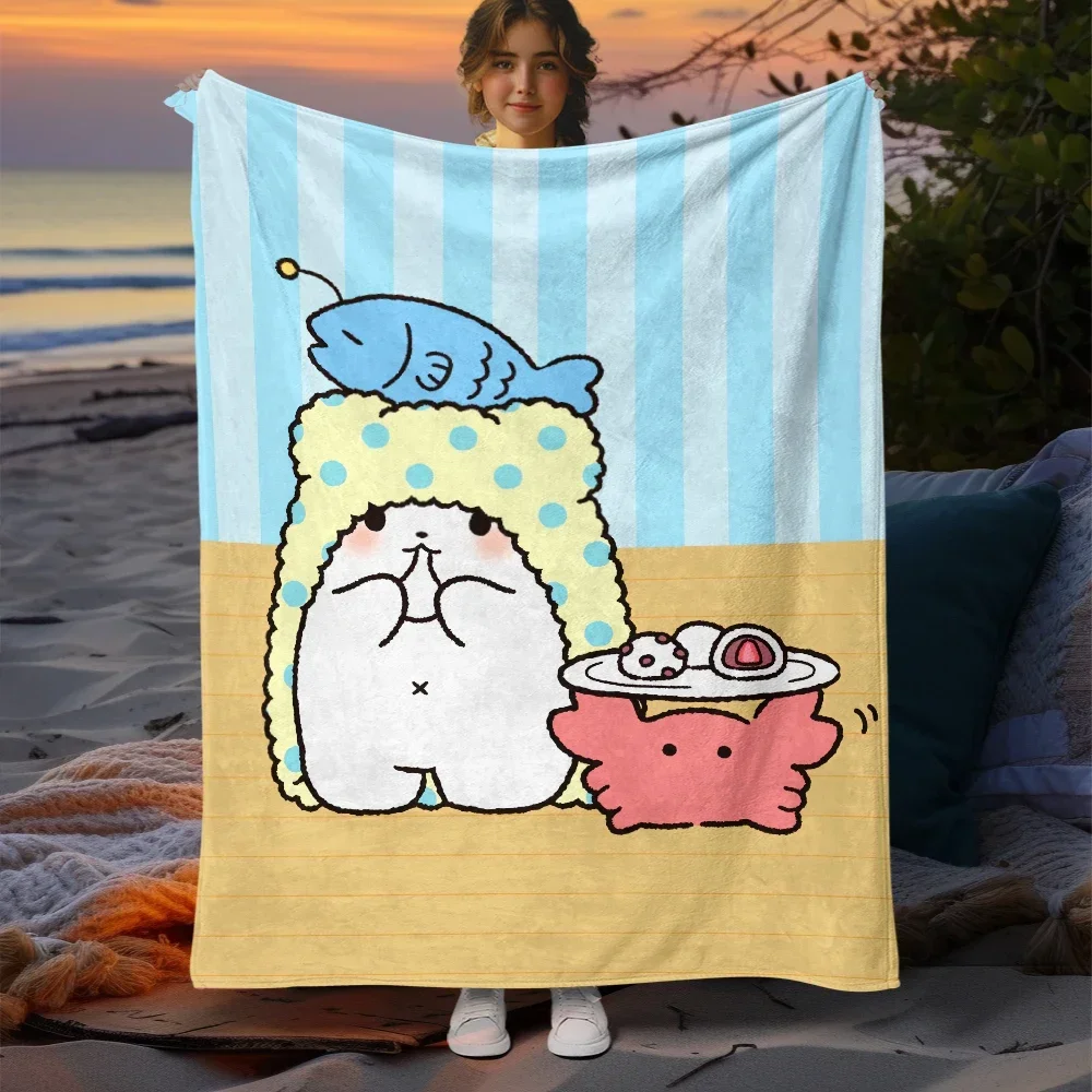 Sanrio marumofubiyori niedliche karikatur hd kunstdruck decke. Übergroße Sofa weiche Decke weiche warme Flanell decken Geschenk Haushalt