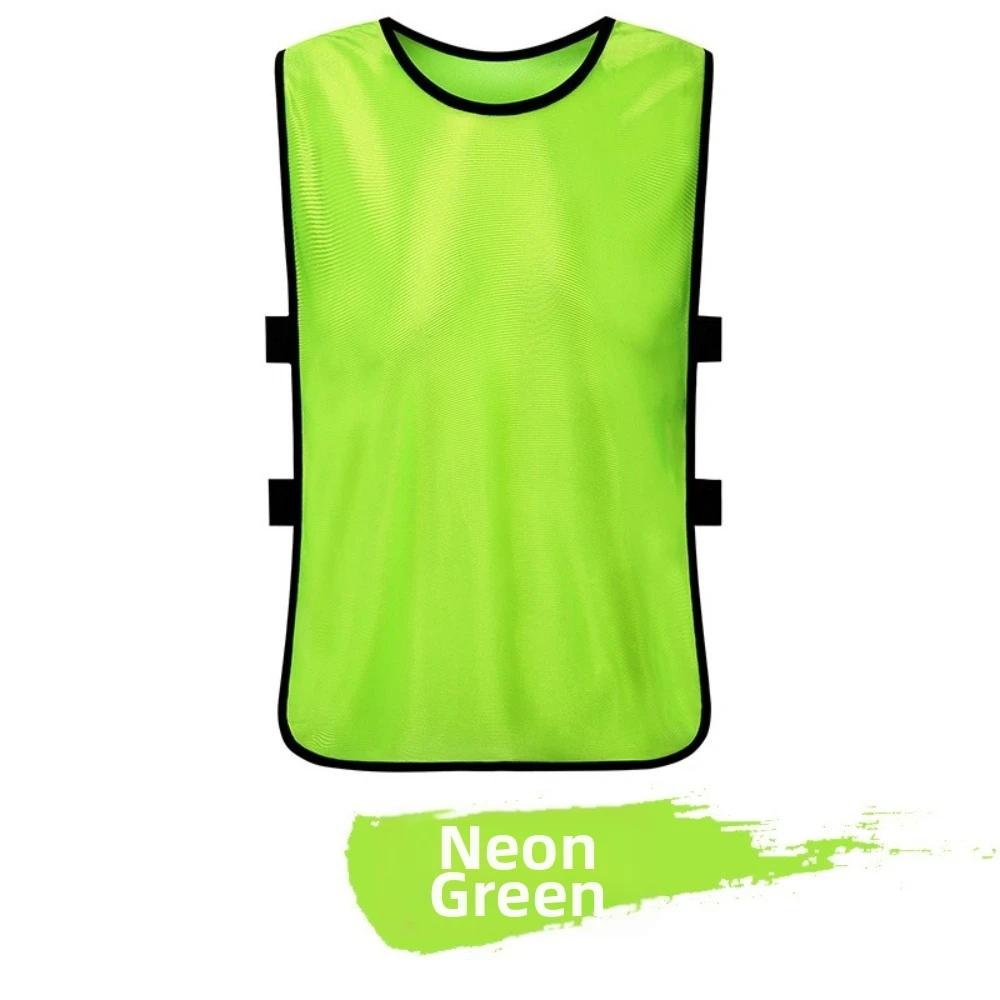 Quick Drying Sports Training Vest Sweat Uptake Mesh Fabric Soccer Vest 35*56cm Size Custom Printed Logo Practice Bib Vest