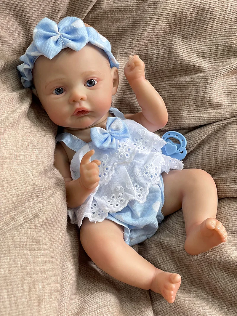 

Cokela 30cm/12inch realistic sleeping baby dolls life size silicone baby reborn dolls silicone newborn baby