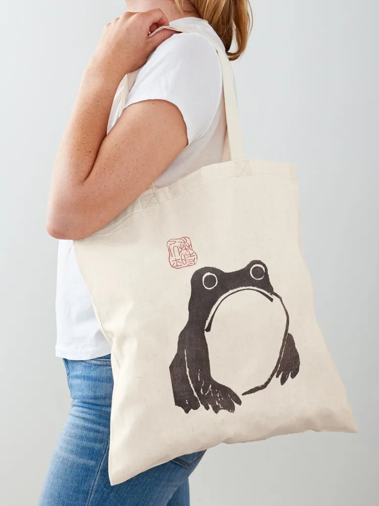 

Grumpy Frog Dark - Matsumoto Hoji Tote Bag bags luxury women shopper bags Shopper bag Portable shopping bag