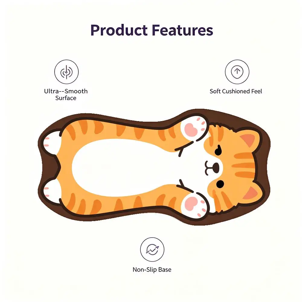 Cute Cartoon Panda Playmat Mouse Pads Brings Joyful Touch For Games Bedroom Learning And Daily Keyboard Accessories Setup