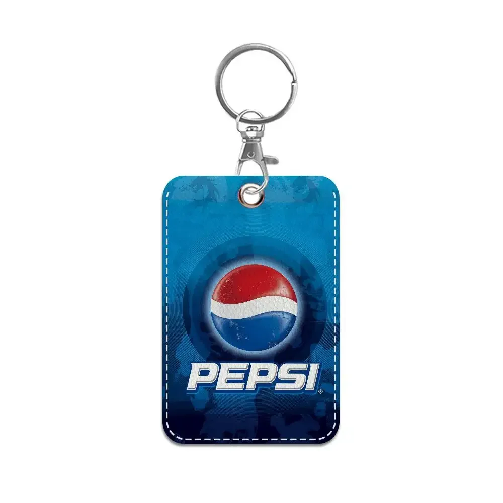 الصودا العلامة التجارية الفن P-Pepsis حامل بطاقة مناسبة للبنك الأعمال حامل بطاقة العمل بطاقة الهوية الائتمان شارة حقيبة حامل المفاتيح