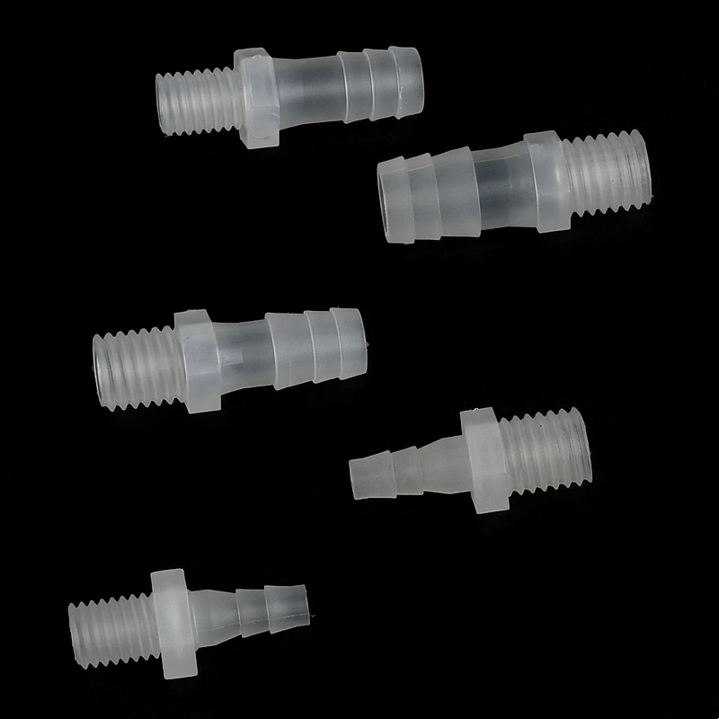 2-50Pcs M10 M12 Thread To 4~12mm PP Pagoda Hose Direct Connectors Irrigation System Water Pipe Hose Joints Aquarium Tank Adapter