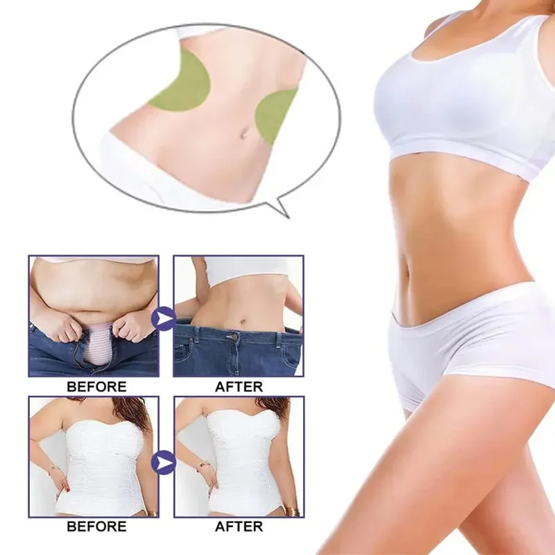 24pcs Chinese Slim Patch Wormwood Abdominal Navel Stickers Weight Loss Belly Slimming Fast Burning Fat Improve Stomach B0020