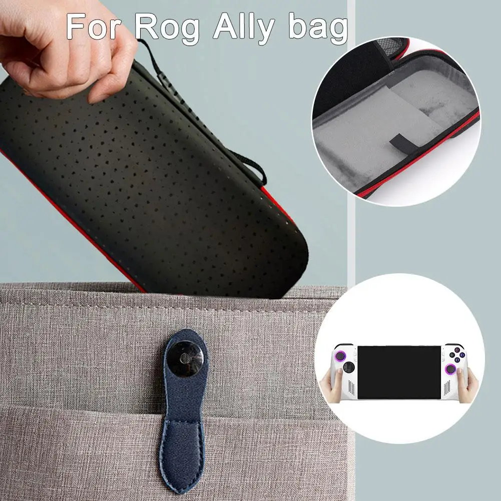 Sac de rangement pour ROG ALLY avec poignée anti-usure, antichoc, degré de rayure, cloison intérieure, mallette de rangement, accessoires