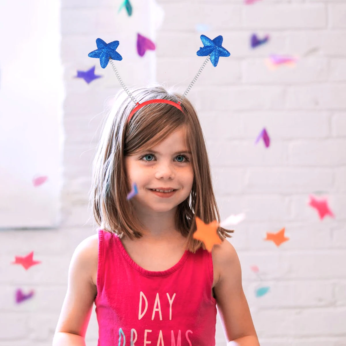 

5pcs Star Hair Hoop Kid Hairband Funny Headband Cosplay Party Festival Decorative Headgear For Kids Durable Plastic Metal