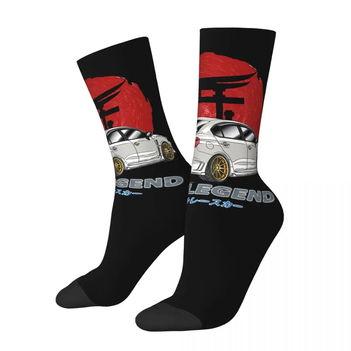 Fashion Men's Socks Harajuku JDM R32 Sock Japanese Drift Car Racing Race Sport Women's Sock Spring Summer Autumn Winter