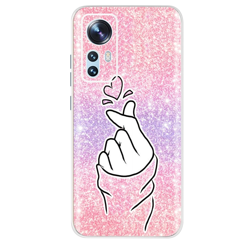 For Xiaomi Mi 12 Lite Case Cute Painted Cover 6.55\'\' Soft Silicone TPU Fundad Phone Case For Xiaomi 12 Lite Mi12 Lite Back Cover