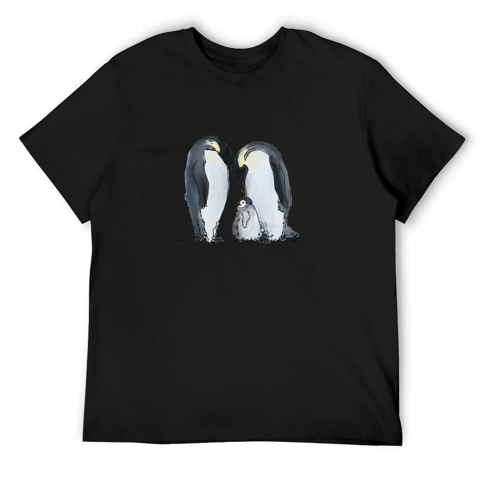 Emperor Penguin Family T-Shirt graphic shirts plus size tops summer tops heavy weight t shirts for men