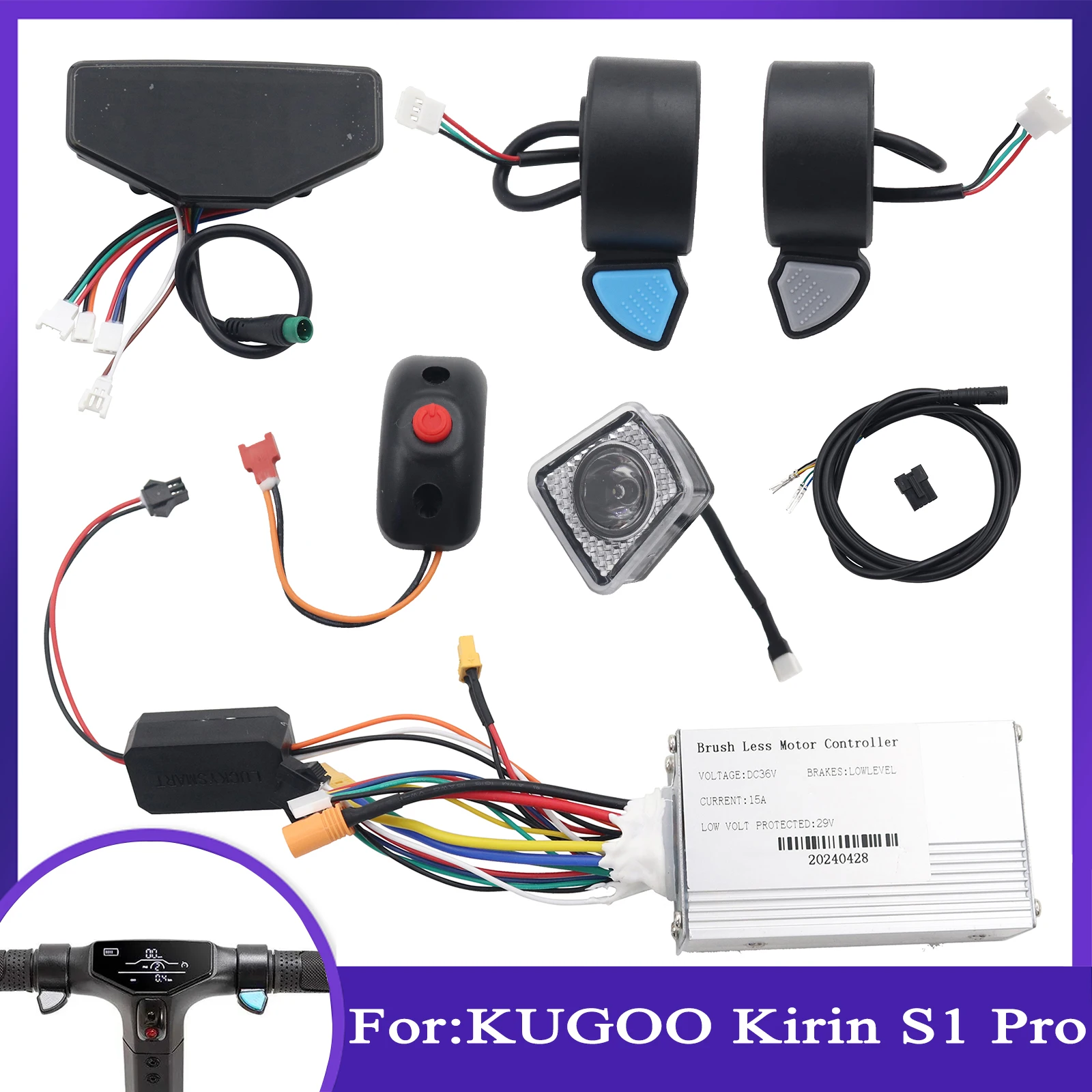 Original LCD Display For kugoo Kukirin S1 Pro Electric Scooter Kugookirin Dashboard Screen Digital Meter Accessories