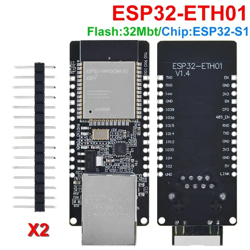 WT32-ETH01 Embedded Serial Port Networking Ethernet Bluetooth-compatible WIFI Combo Gateway MCU ESP32 Wireless Module Board