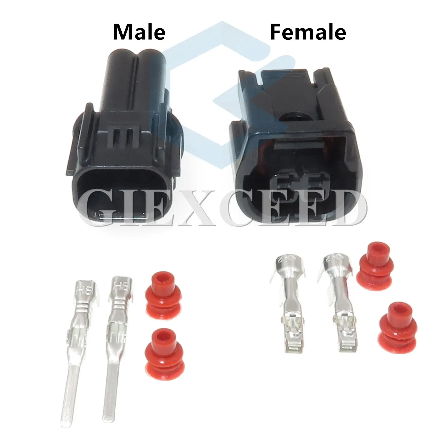 2 دبوس التيار المتناوب الجمعية 6181-6851 6189-7408 مصباح ليد موصل الضباب كابل المصباح أنثى ذكر مقاوم للماء التوصيل لهوندا