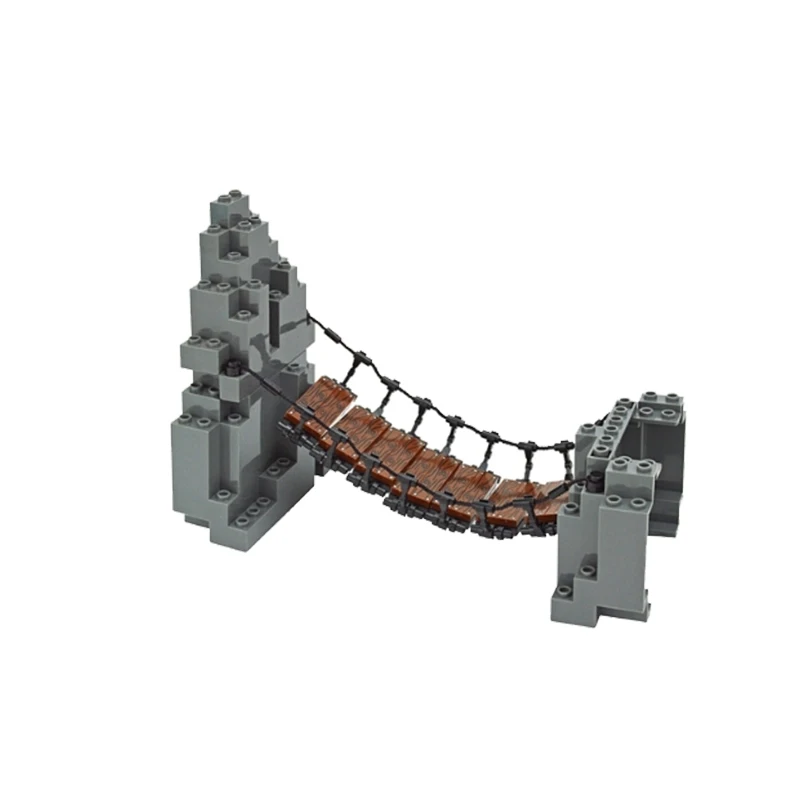 Moc Rock Panel 6082 6083 23996 47847 Rockery Mountain Scene DIY City Street View Bulk Hill Stone Building Blocks Zabawki na prezenty