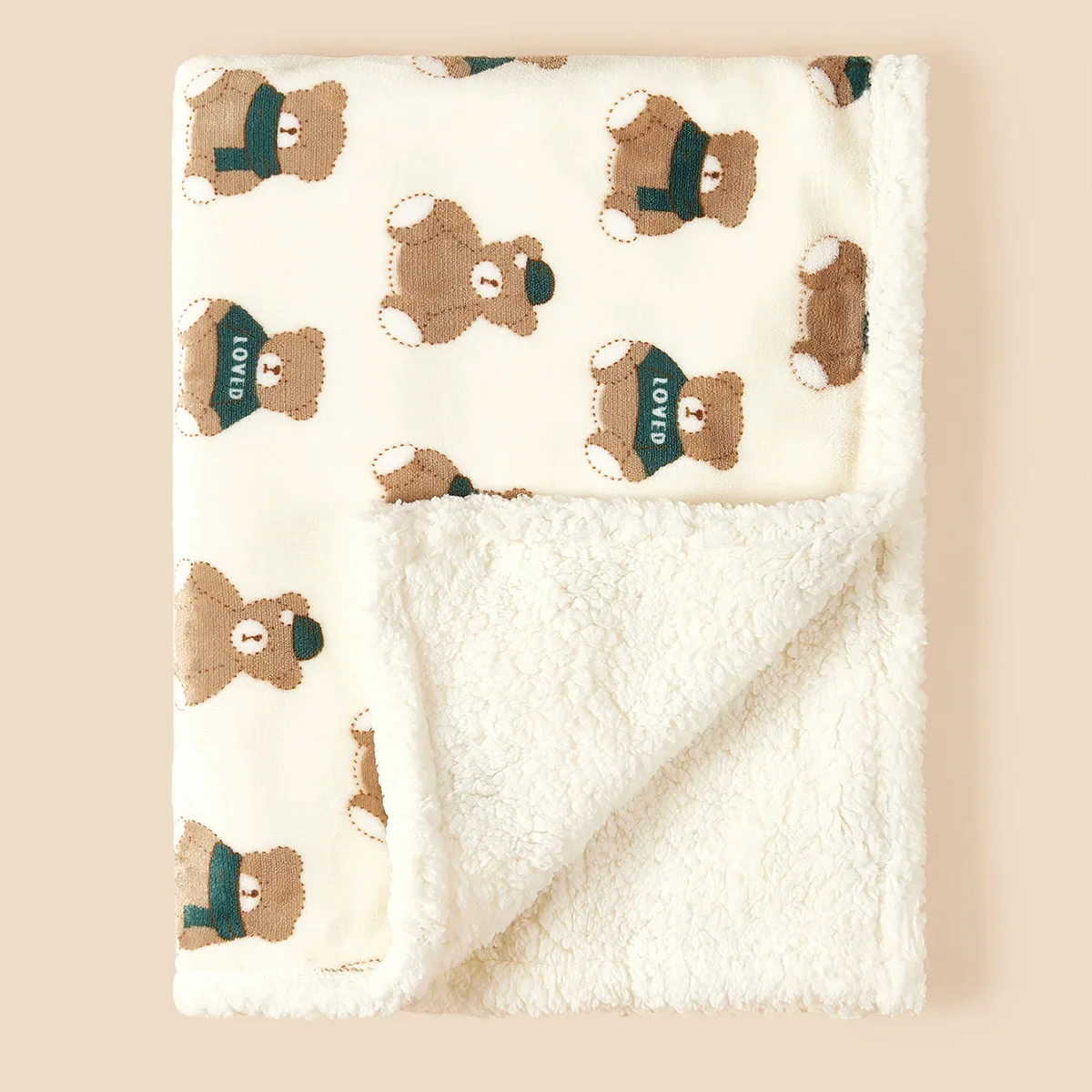 Winter Baby Decke Baby Swaddle Wrap Flanell Lamm Fleece Warme Quilt für Neugeborene Bettwäsche Weiche Baby Kinderwagen Decke Manta Bebe – Detail 3