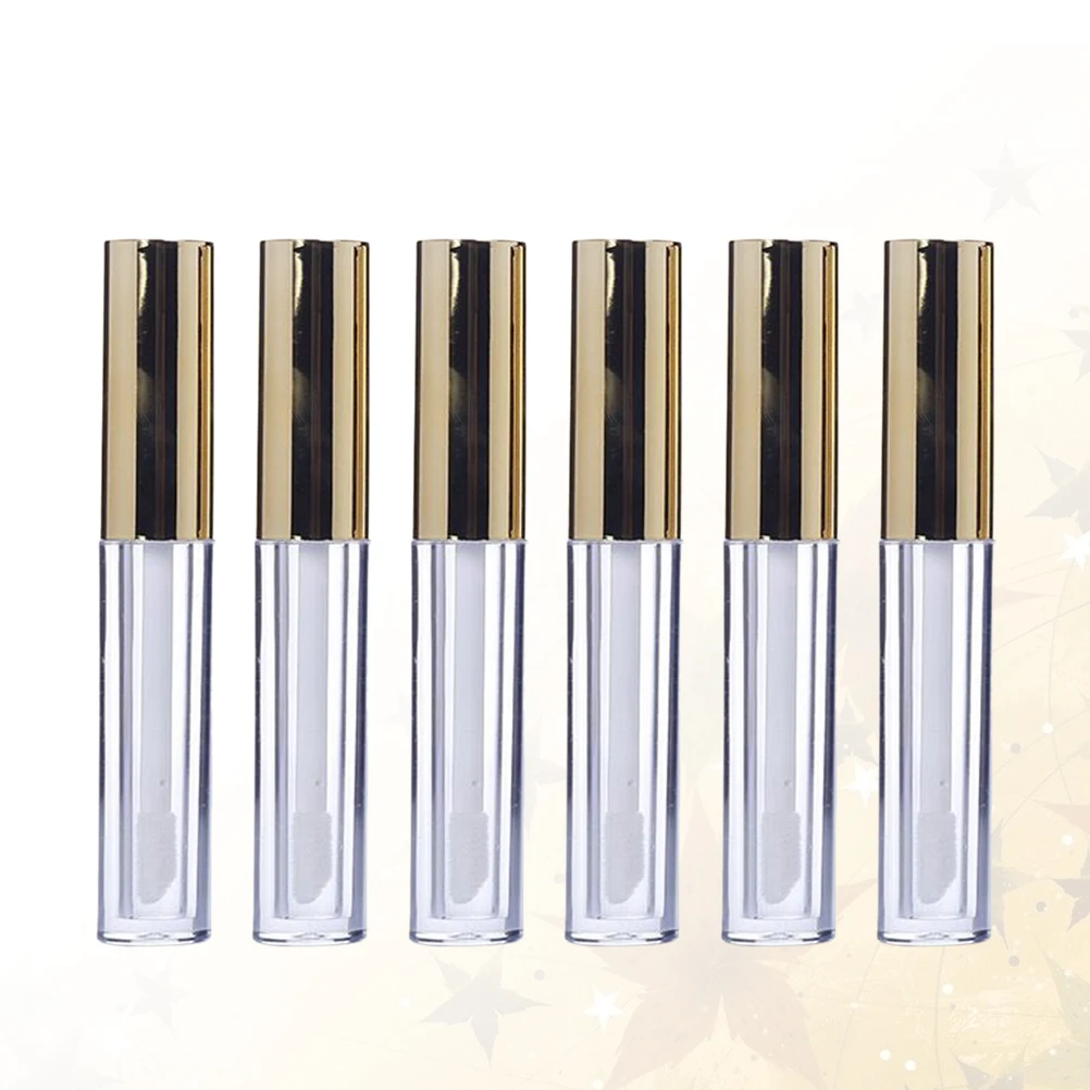 

12 Pcs Lip Gloss Tubes Empty Containers DIY Golden Portable Travel Size Safe Hygienic Premium Material Storage