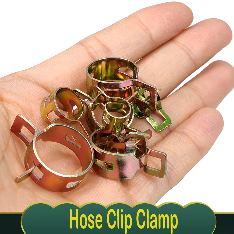 5/20/100pcs 4mm-25mm For Choose Fuel Spring Clip Vacuum Silicon Hose Clamp Auto Spring Clip Fuel Oil Water Hose Pipe Tube