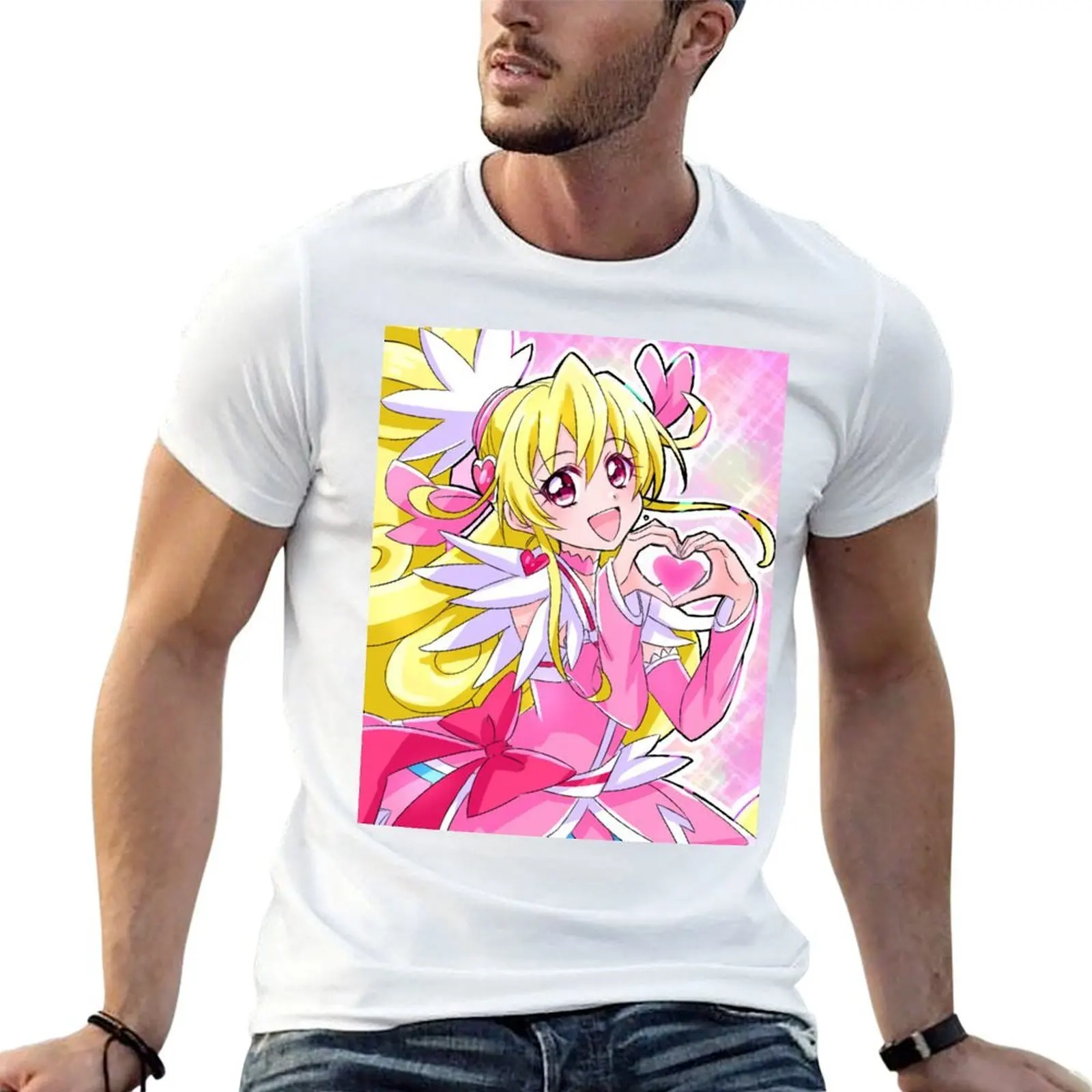 (Mangaka), Dokidoki! Precure, Cure Heart, Aida Mana, Pixiv, T-Shirt cotton t shirts man 100% T-Shirt