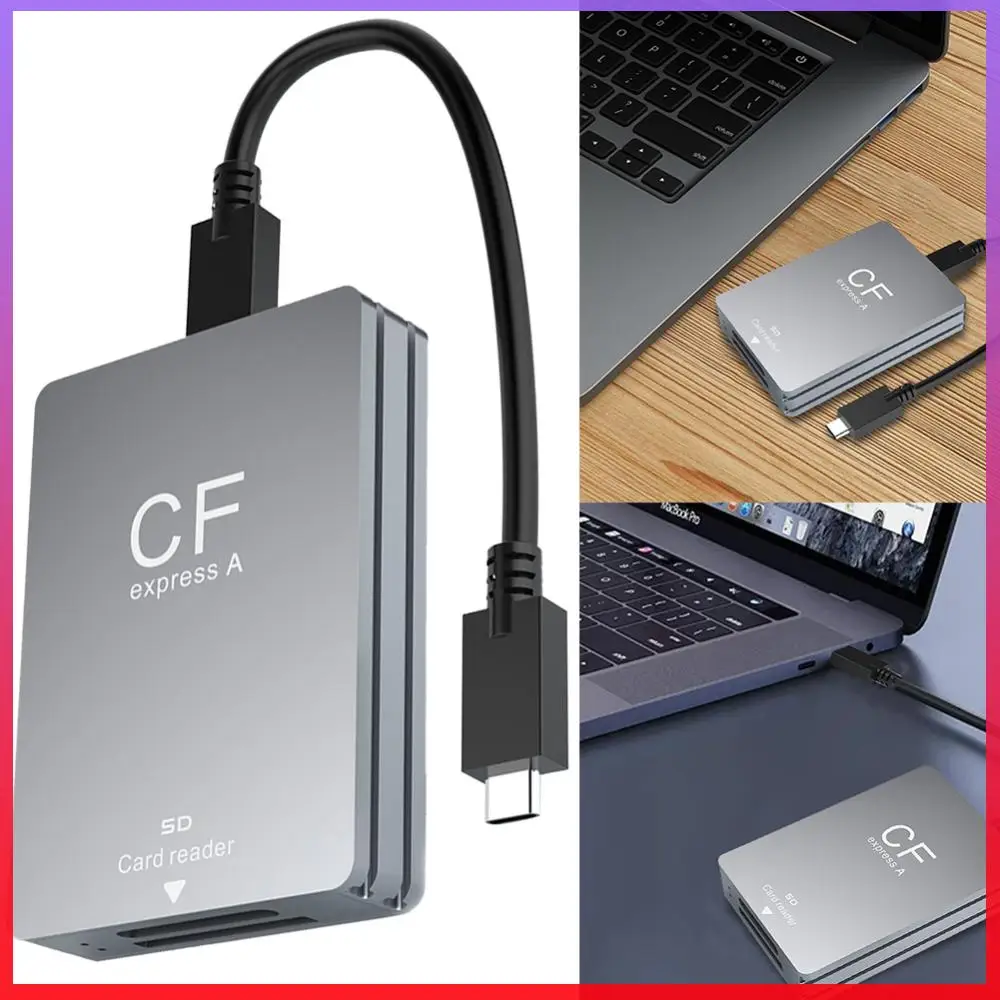 

Устройство чтения карт памяти 2 в 1: CFexpress Type A и SD, двухслотовое, с поддержкой Android/Windows/OS для зеркальных камер