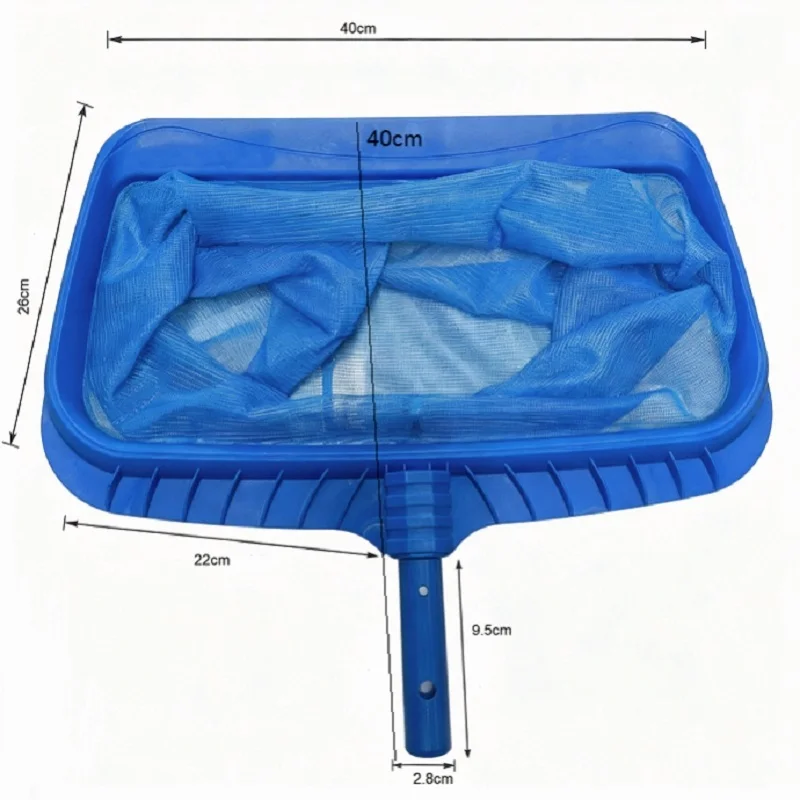 Swimming Pool Leaf Rake Large Capacity Deep Bag Thickened Frame Pool Skimmer Net