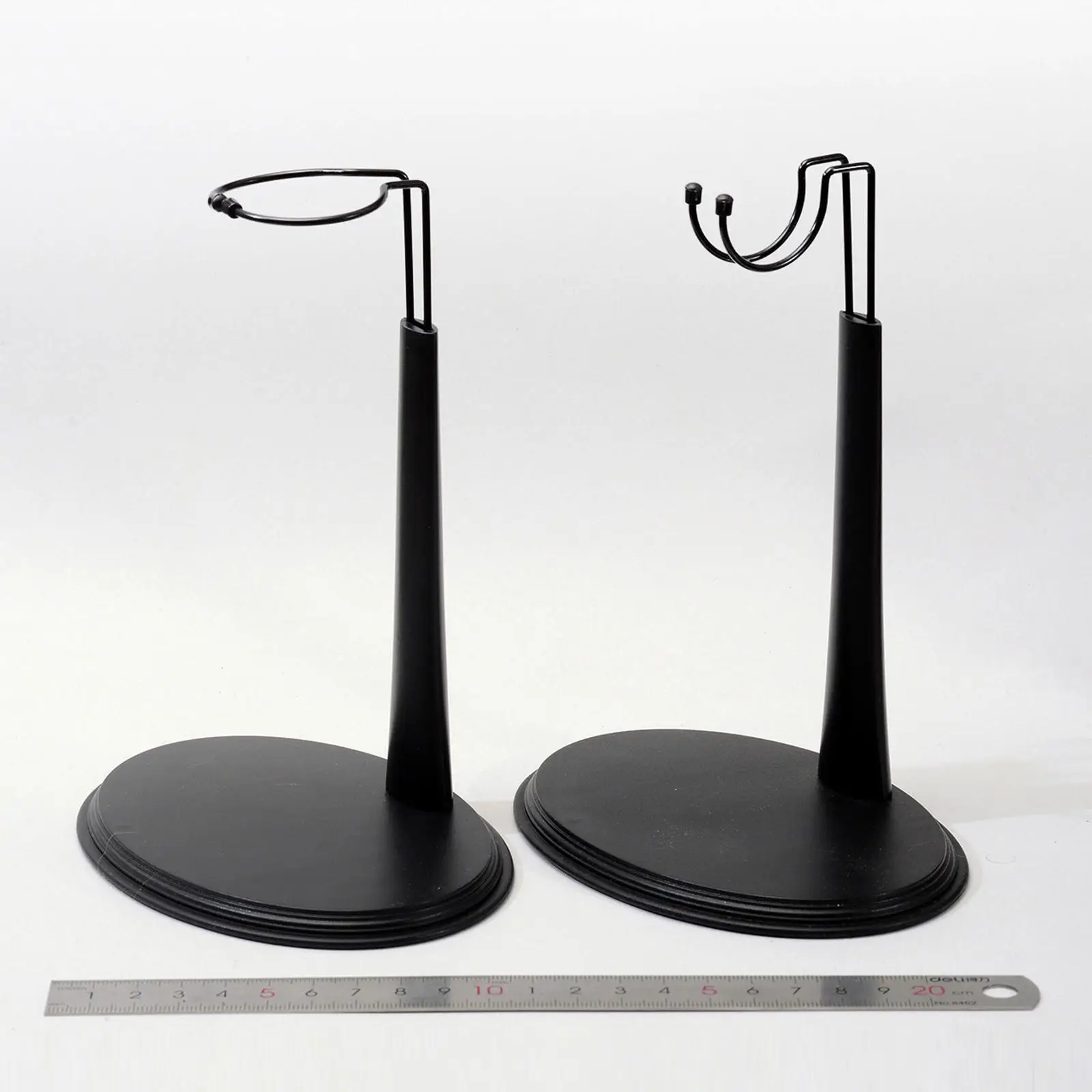 Plastic Figure Display Stand Adjustable Height Holder for Doll Figures Prop for Desktop Decor Model