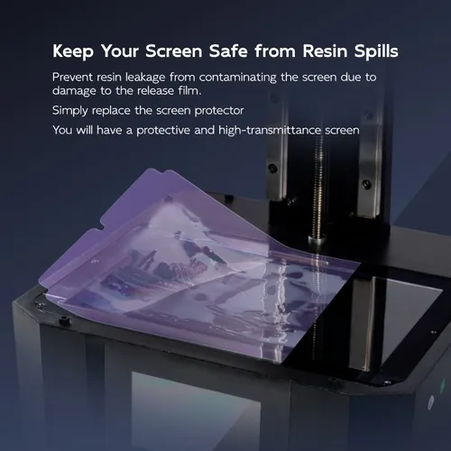 Imagen 2 del producto Película protectora para impresora 3D, 3 uds., para 9,25 pulgadas, 10,1 pulgadas, Anycubic Elegoo Creality Phrozen, piezas protectoras LCD, accesorios