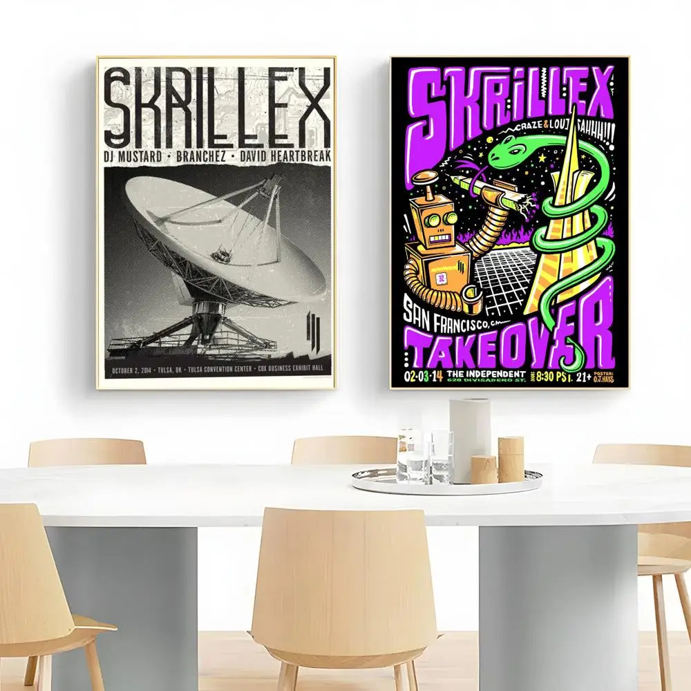 EDM Producer Skrillex Poster Wall Art Print Decorative Mural Home Decor Gift Unframed